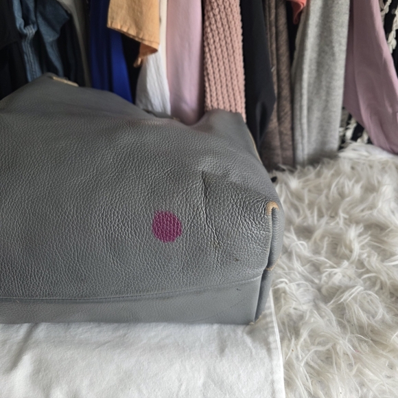 Cuyana Slate Blue Leather Bag - Picture 10 of 12